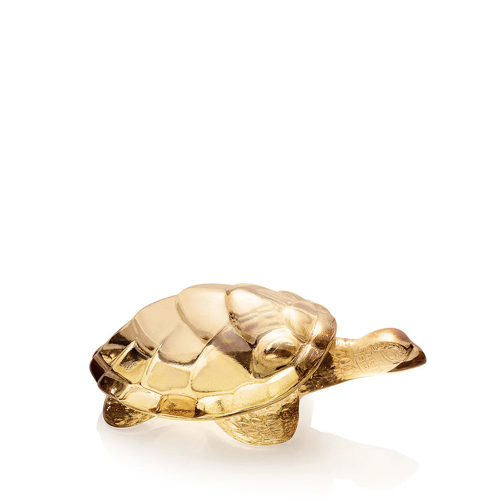 Caroline Turtle Sculpture Gold Luster (Lalique)