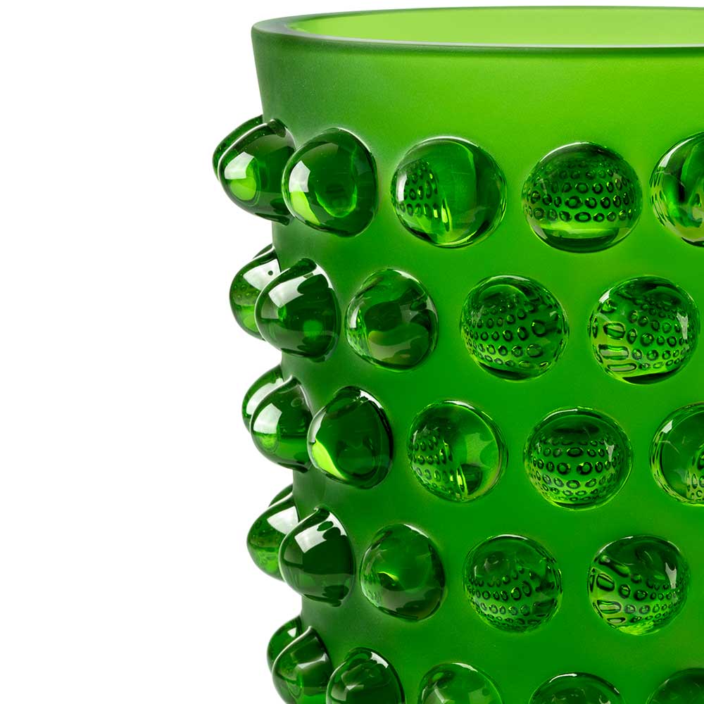 Mossi Vase - Green Amazon Crystal (Lalique Special Order)