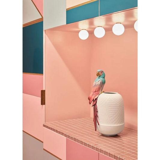 Macaw Bird Vase - Red (Lladro Special Order)