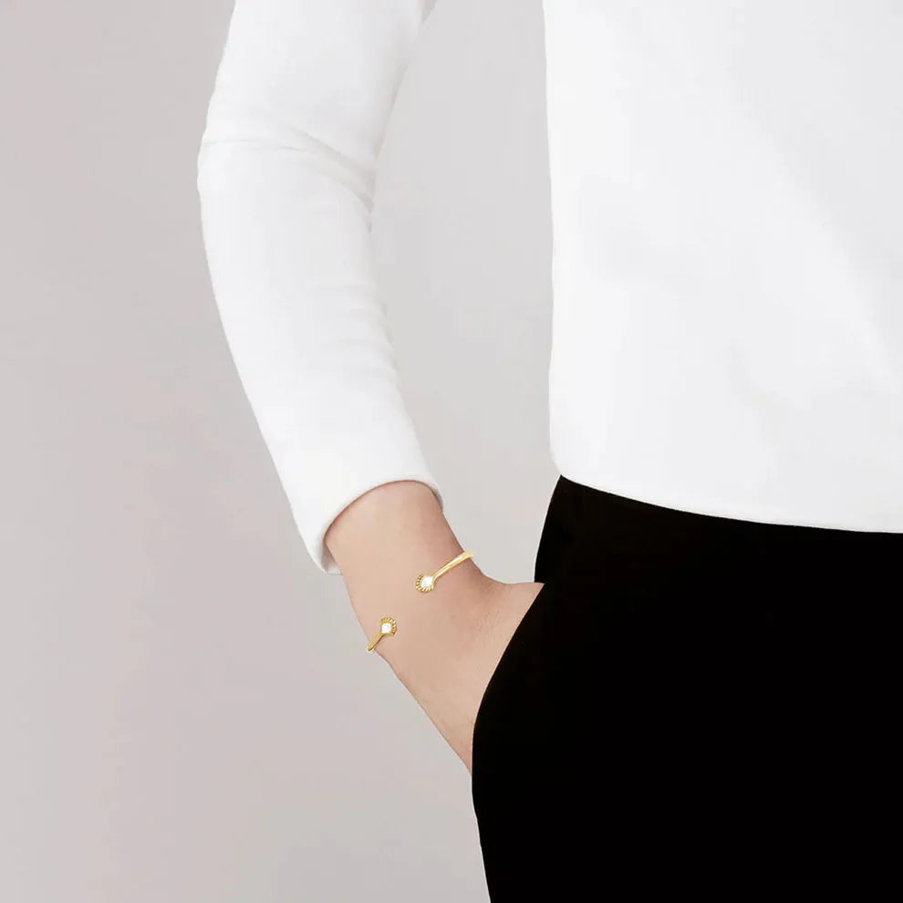 Paon Flexible Bangle - Clear Crystal (Lalique)