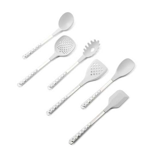 Sterling Check Utensil Caddy Set (Mackenzie Childs)