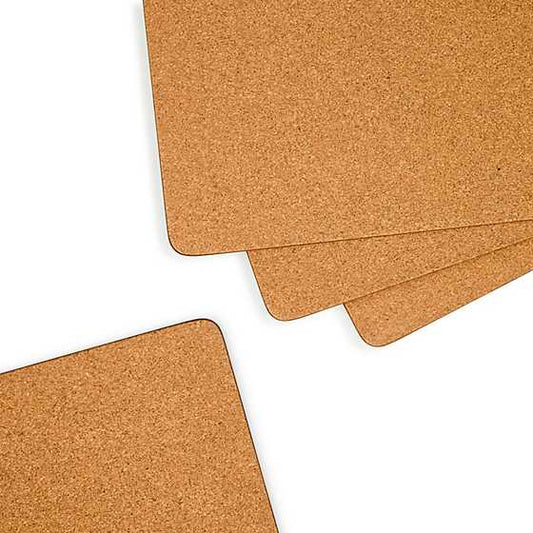Sterling Check Cork Back Placemats, Set of 4 (Mackenzie Childs)