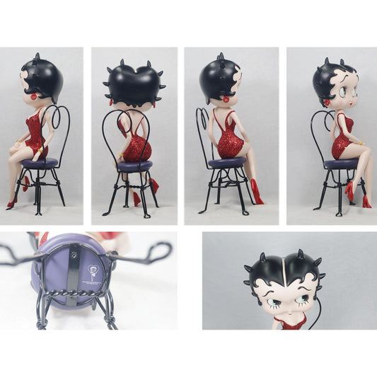 Betty Boop On Chair Red Glitter (Betty Boop)