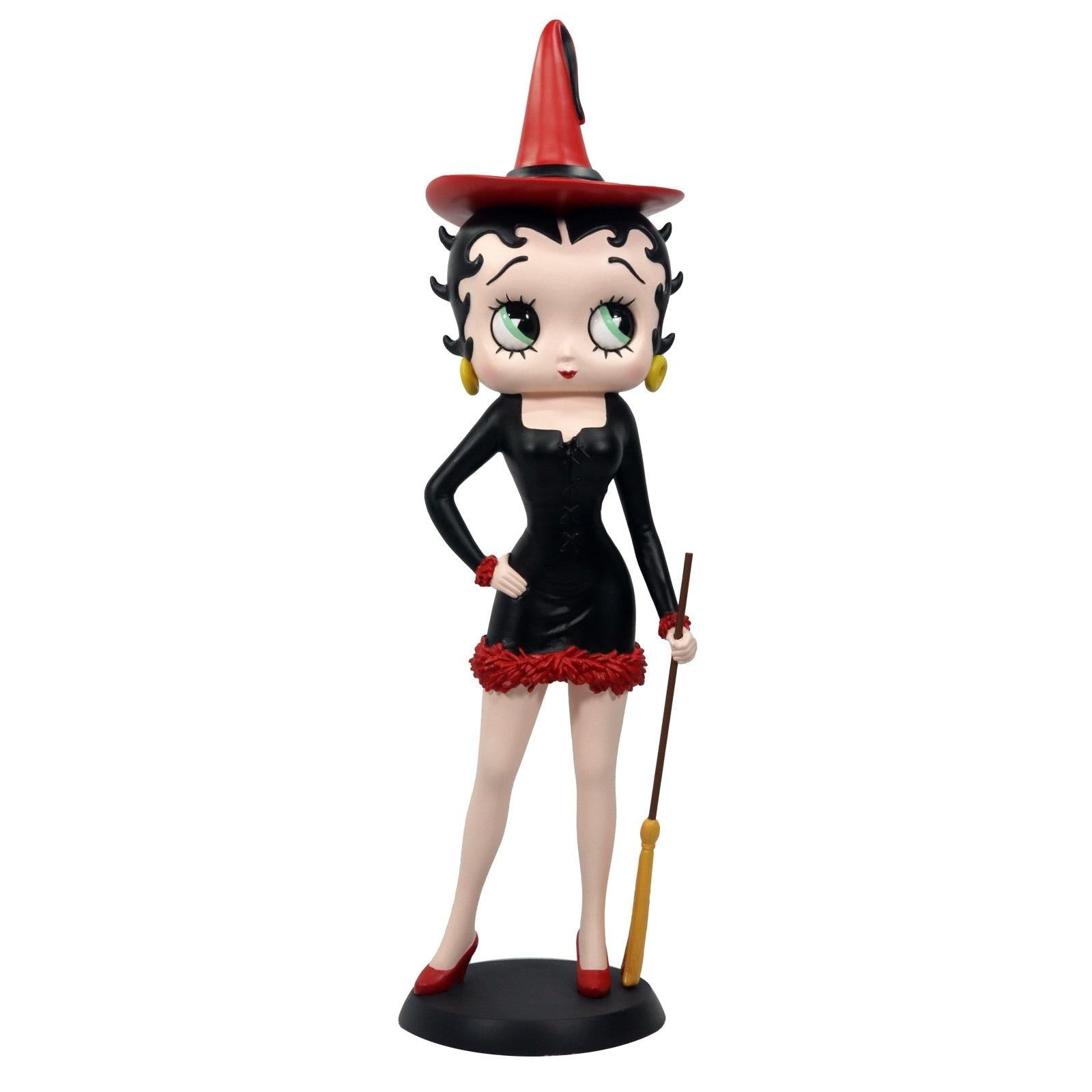 Betty Boop Witch - Black Dress with Red Hat (Betty Boop) Gallery Gifts Online Betty Boop Witch - Black Dress with Red Hat (Betty Boop) Gallery Gifts Online
