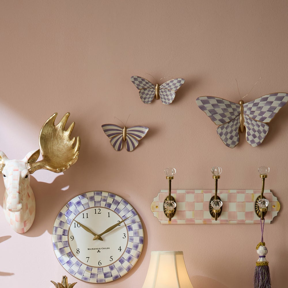 Violet Butterfly Wall Decor Duo (Mackenzie Childs)