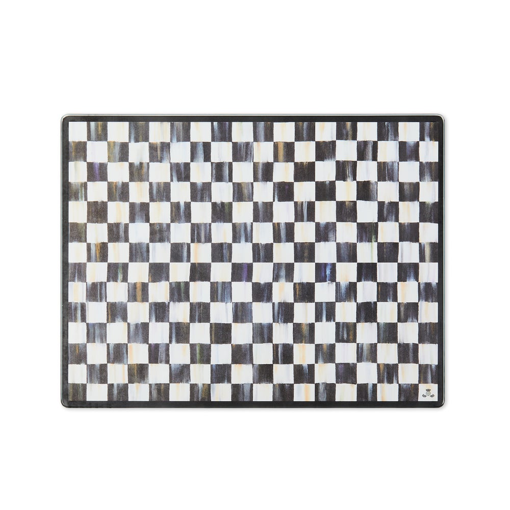 Courtly Check Glass Cutting Boards, Set of 2 (Mackenzie Childs)