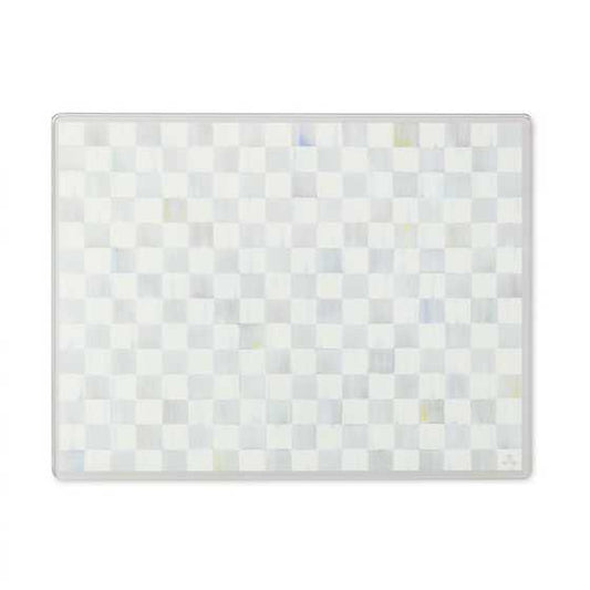 Sterling Check Glass Cutting Board, Set of 2 (Mackenzie Childs)