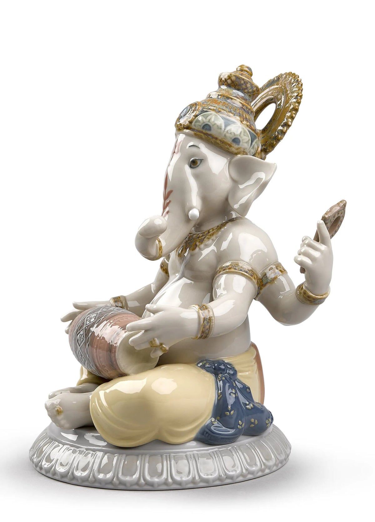 Mridangam Ganesha (Lladro Special Order)