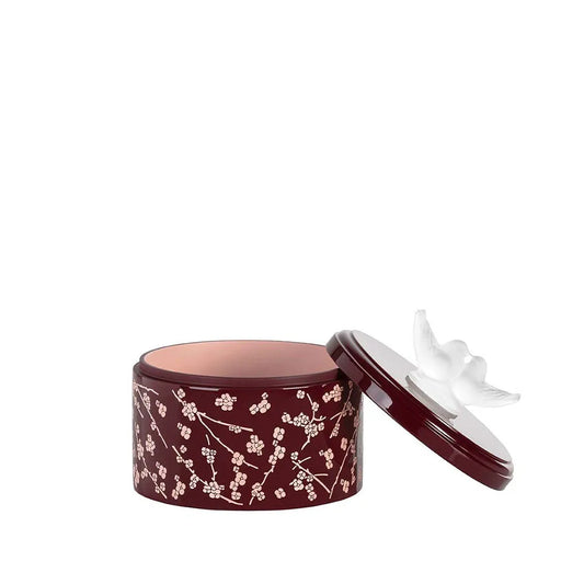 Fleurs De Cerisier Box - Pink And Burgundy (Medium Size) (Lalique Special Order)