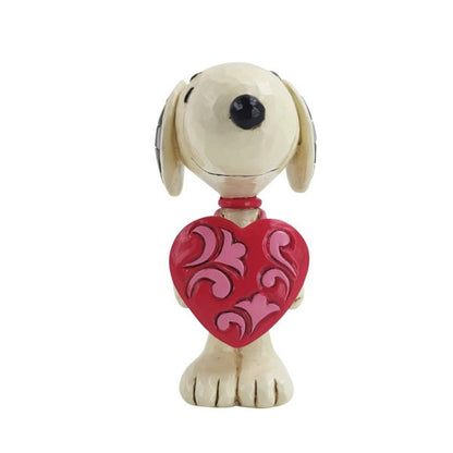 Snoopy Wearing Heart Sign Figurine (Snoopy)