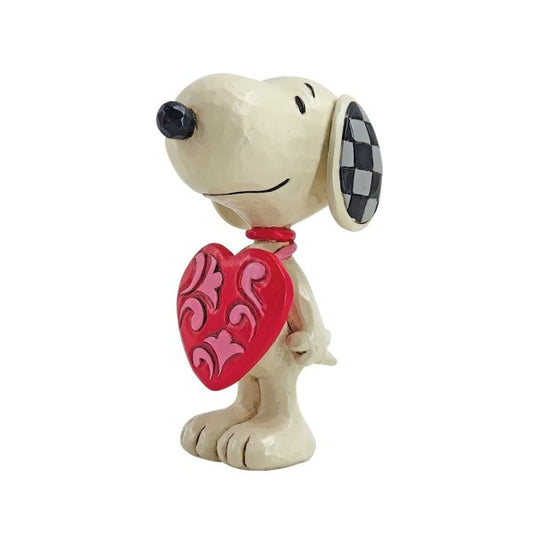 Snoopy Wearing Heart Sign Figurine (Snoopy)