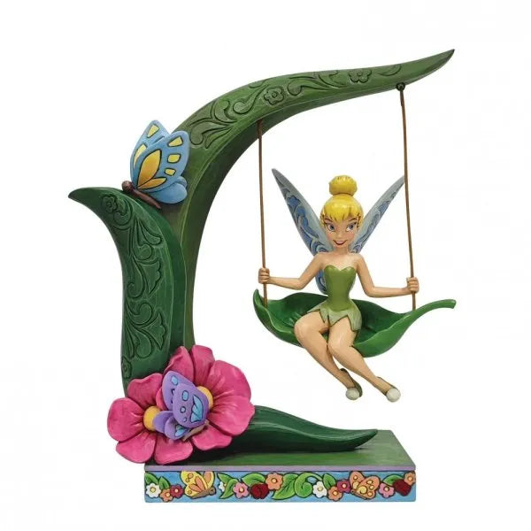 Suspended in Springtime Music - Tinker Bell on Swing Figurine (Disney Traditions)