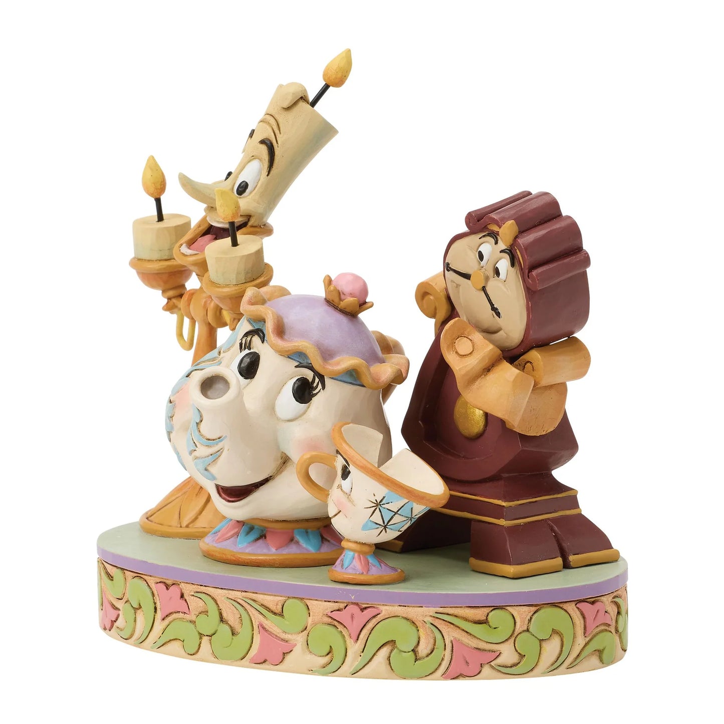Heart of the Castle (Lumiere, Mrs Potts, Cogsworth and Chip Figurine) PRE ORDER DUE Q3