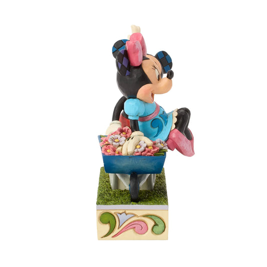 Mickey Minnie Wheelbarrow Figurine (Disney Traditions) - PRE ORDER DUE TBC