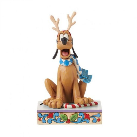 Pluto Christmas Figurine (Disney Traditions) - Pre Order Due Q3 2024
