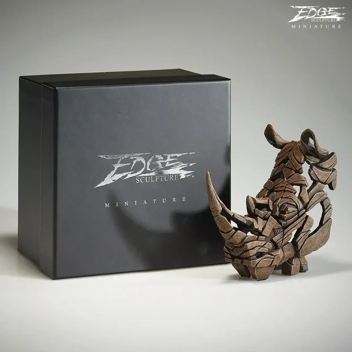 Miniature Rhinoceros Bust (Edge Sculpture by Matt Buckley)