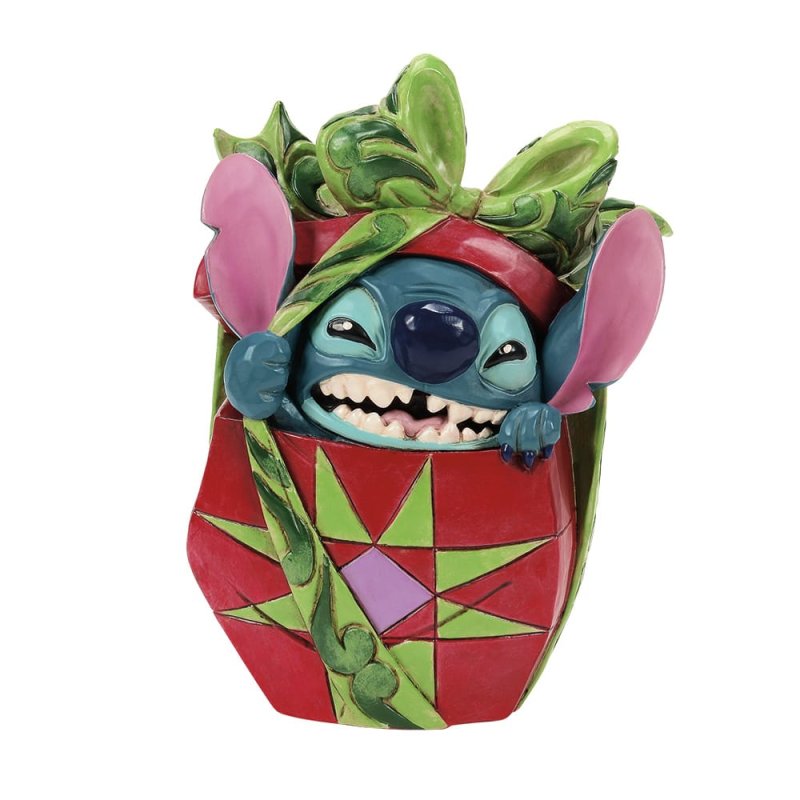 Holiday Mischief - Stitch Tearing Christmas Present (Disney Traditions)
