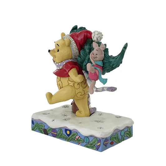 A Tree for Two - Winnie the Pooh & Piglet with Christmas Tree