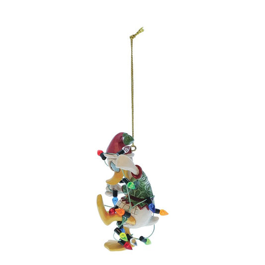 Donald Duck Wrapped Lights Hanging Ornament (Disney Traditions by Jim Shore)