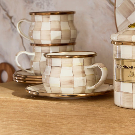 Mocha Tea Cup (Mackenzie Childs)