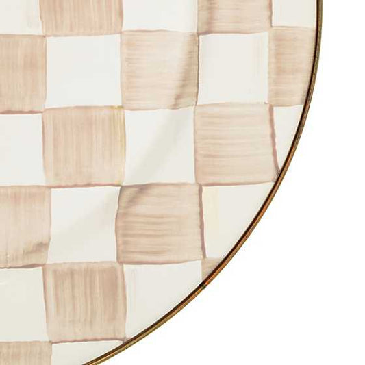 Mocha Check Serving Platter (Mackenzie Childs)