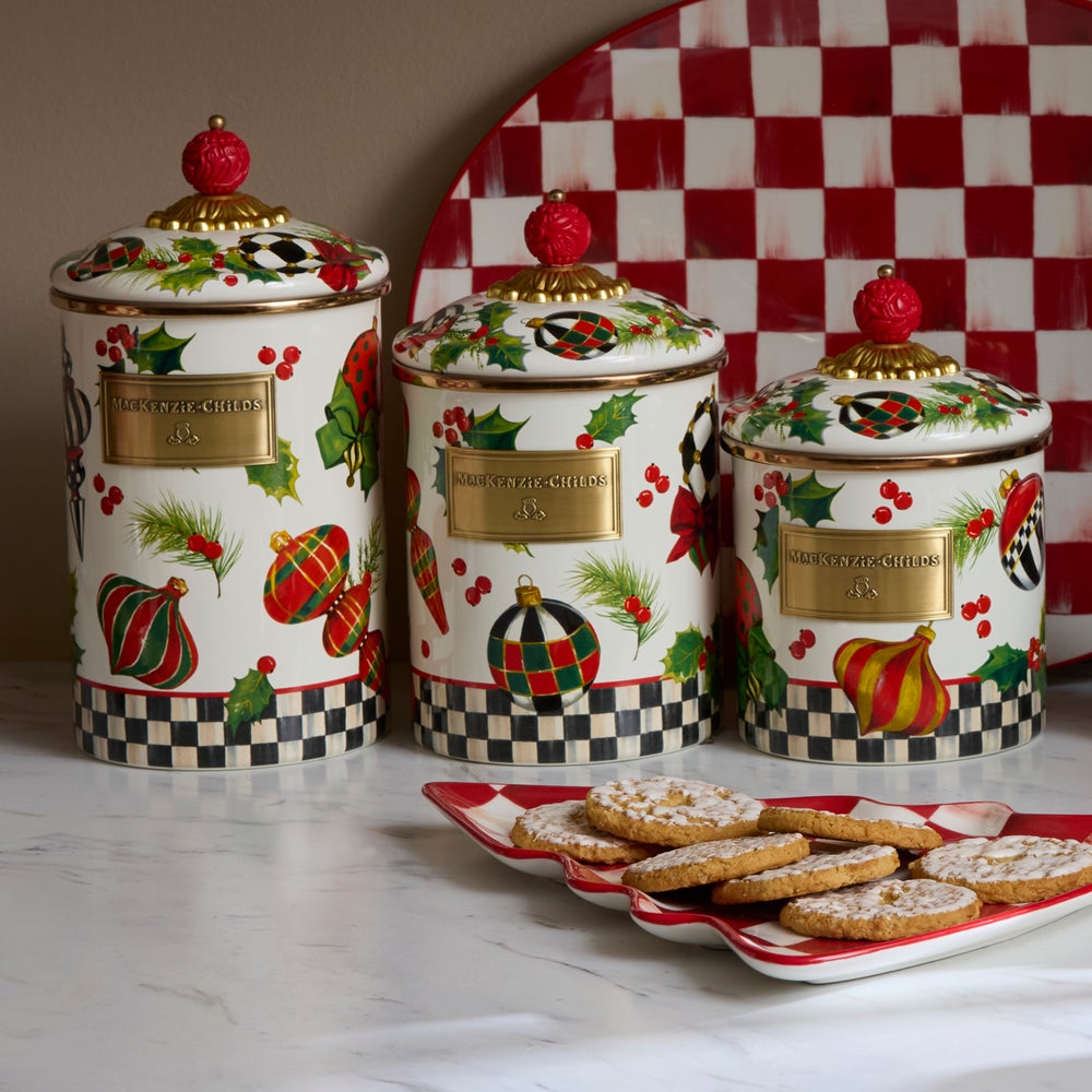 Deck the Halls Medium Canister (Mackenzie Childs)