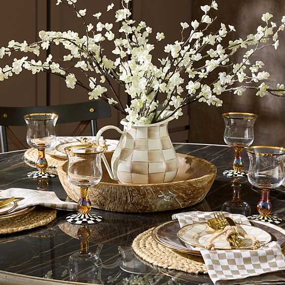 Mocha Check Pitcher (Mackenzie Childs)