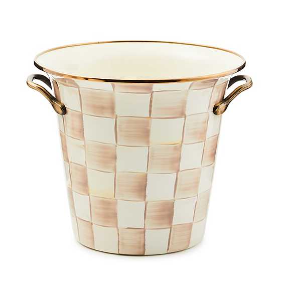 Mocha Check Wine Cooler (Mackenzie Childs)