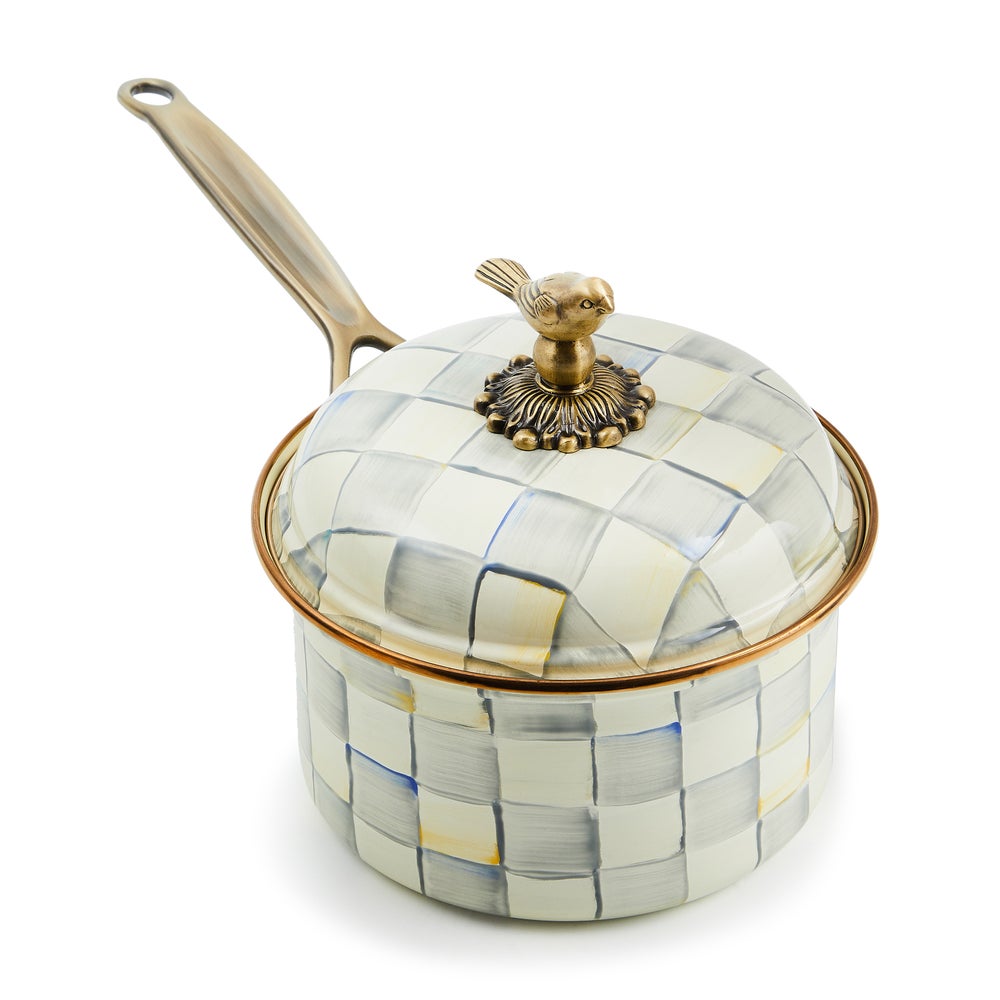 Sterling Check 2.5 Qt. Saucepan (Mackenzie Childs)