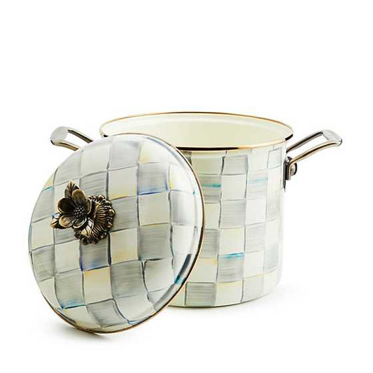 Sterling Check 7 Qt. Stockpot (Mackenzie Childs)