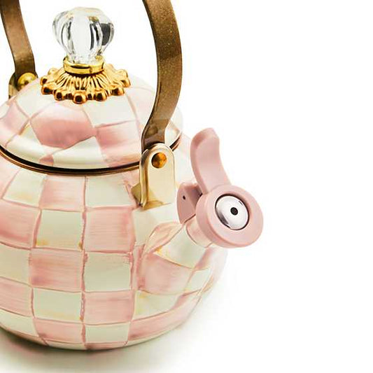 Rosy Check Whistling Tea Kettle (Mackenzie Childs)
