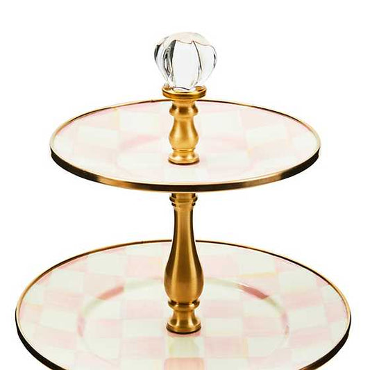Rosy Check Three Tier Sweet Stand (Mackenzie Childs)