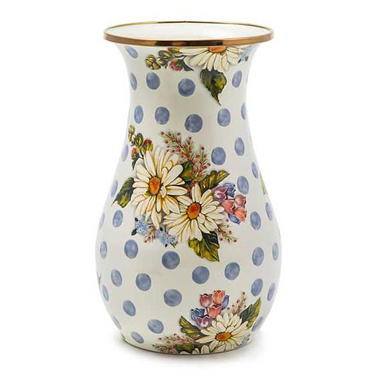 Wildflowers Blue Tall Vase (Mackenzie Childs)