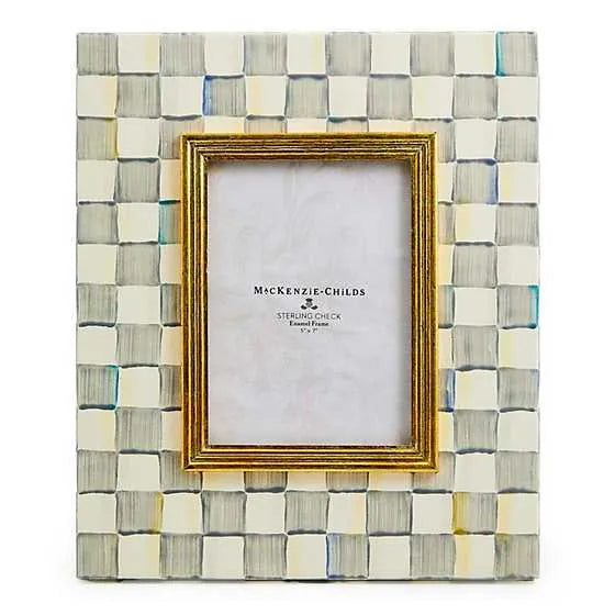 Sterling Check 5" x 7" Frame (Mackenzie Childs)