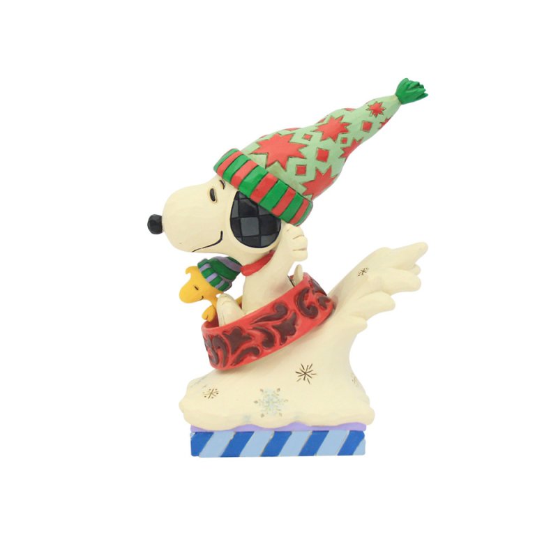 Snoopy Woodstock Dog Bowl Sled - Peanuts by Jim Shore