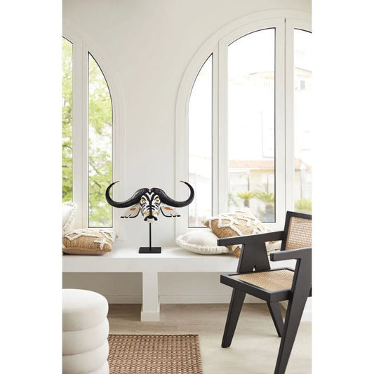 Buffalo Mask - Black And Gold (Lladro Special Order)