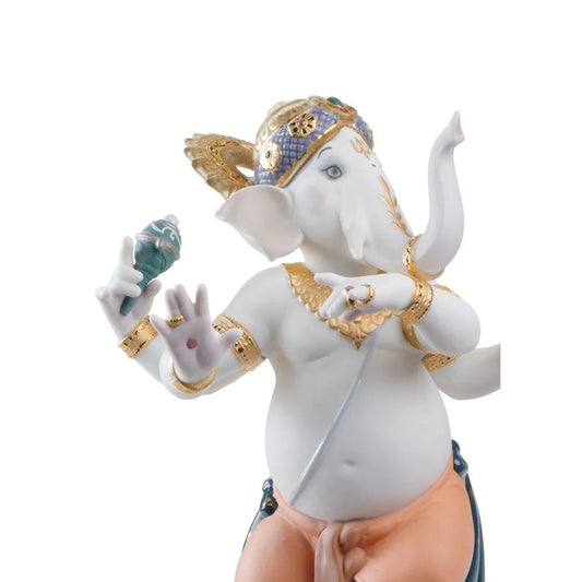 Dancing Ganesha Figurine (Limited Edition) (Lladro Special Order)
