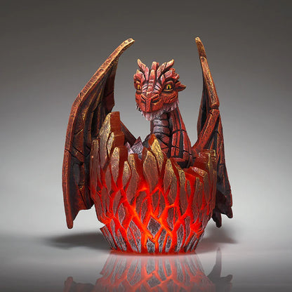 Dragon Egg Red Illumination Sculpture (Edge Sculpture by Matt Buckley)