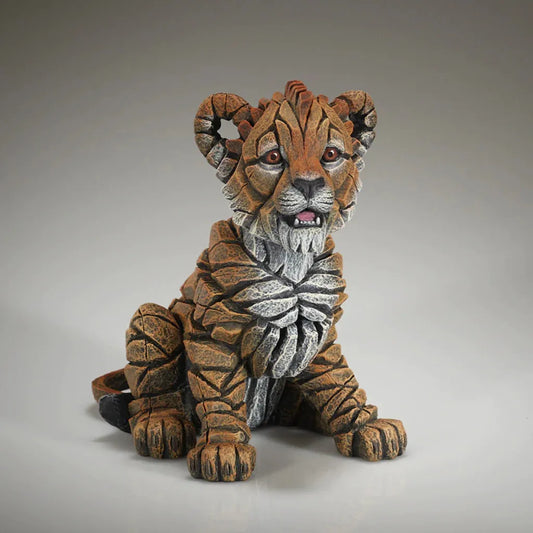 Lion Cub Savannah Sculpture (Edge Sculpture by Matt Buckley)