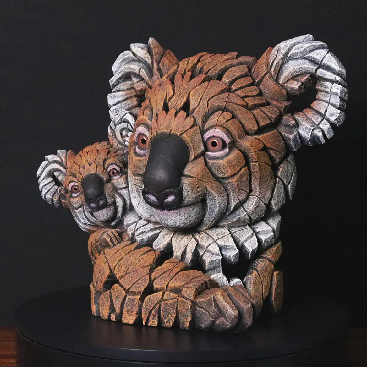 Koala & Joey Sculpture - Brown (Edge Sculpture by Matt Buckley)
