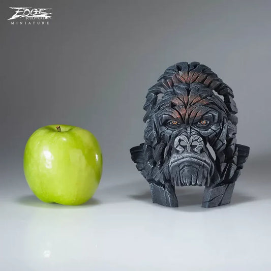 Gorilla Bust Sculpture Mini (Edge Sculpture by Matt Buckley)