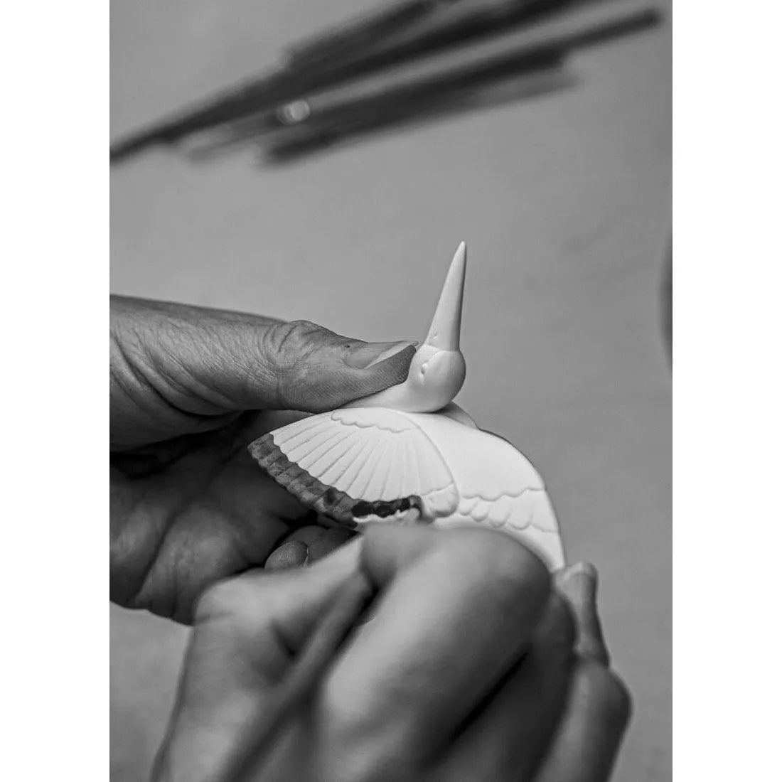 Ermine And Crane Chopsticks Set (Lladro Special Order)