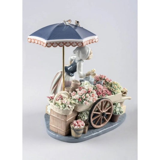 Flowers Of The Season Woman Sculpture (Lladro Special Order)