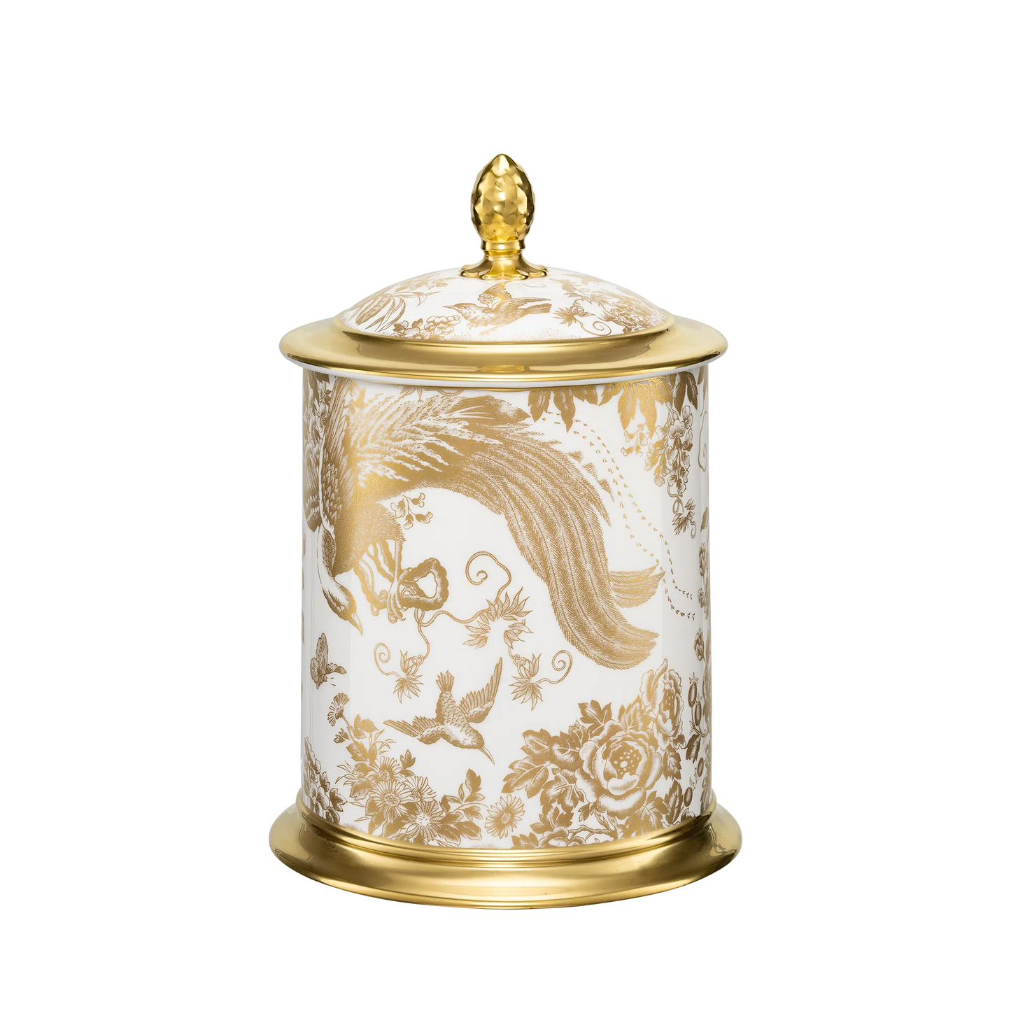 Aves Gold - Storage Jar 50Oz (Royal Crown Derby)