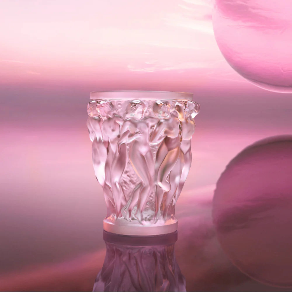 Bacchantes Vase Pink (Lalique)