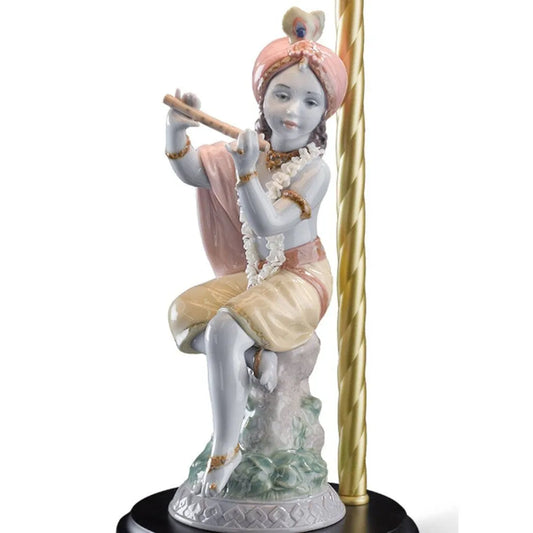 Lord Krishna Table Lamp (Lladro Special Order)