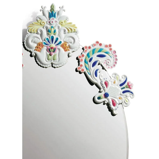 Oval Wall Mirror Without Frame - Multicolor (Limited Edition) (Lladro Special Order)