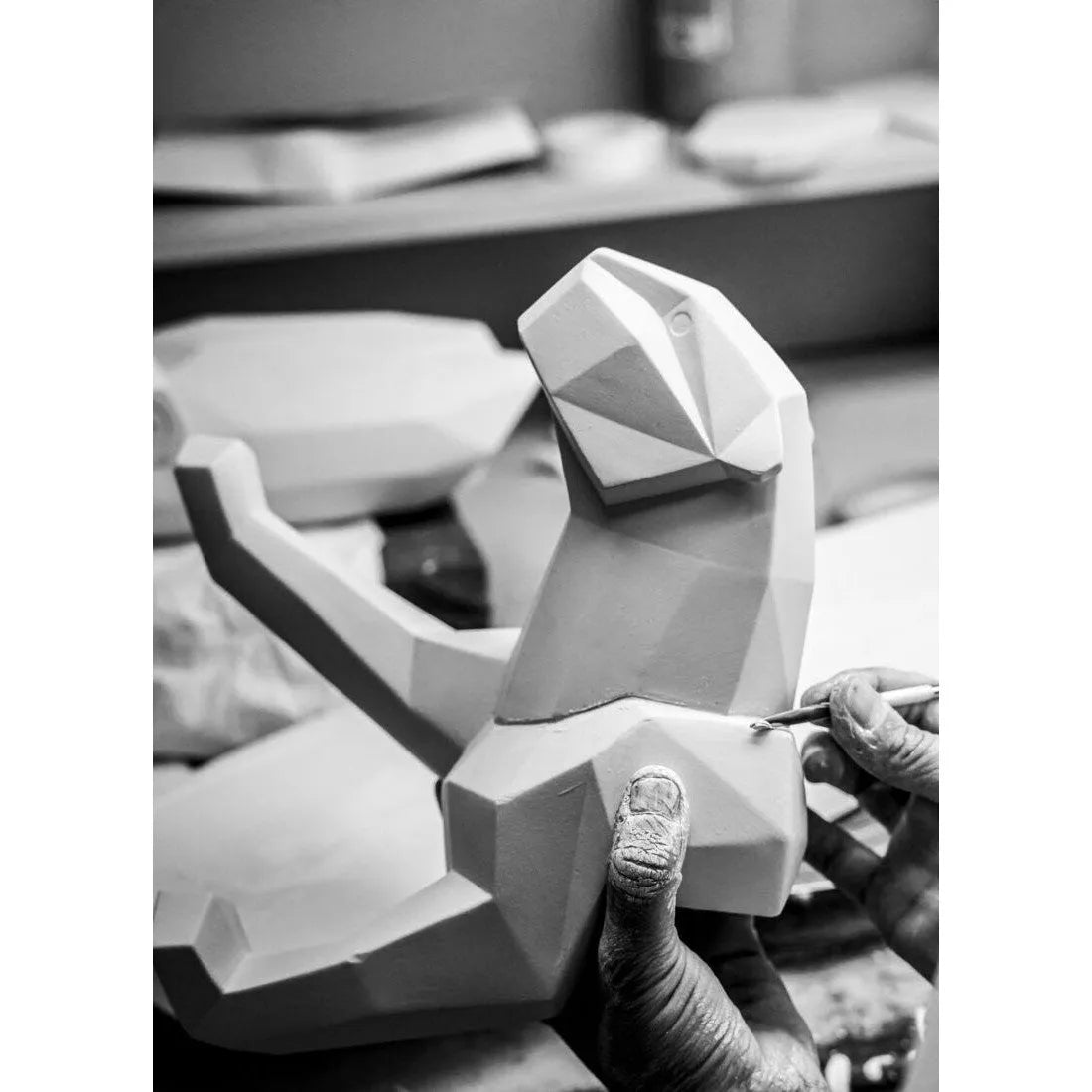 Panther Figurine - Black Matte (Lladro Special Order)