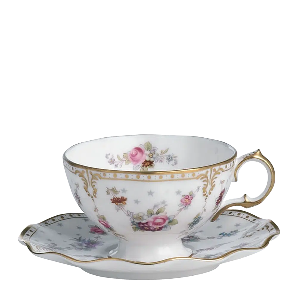 Royal Antoinette - Tea Saucer (Royal Crown Derby)