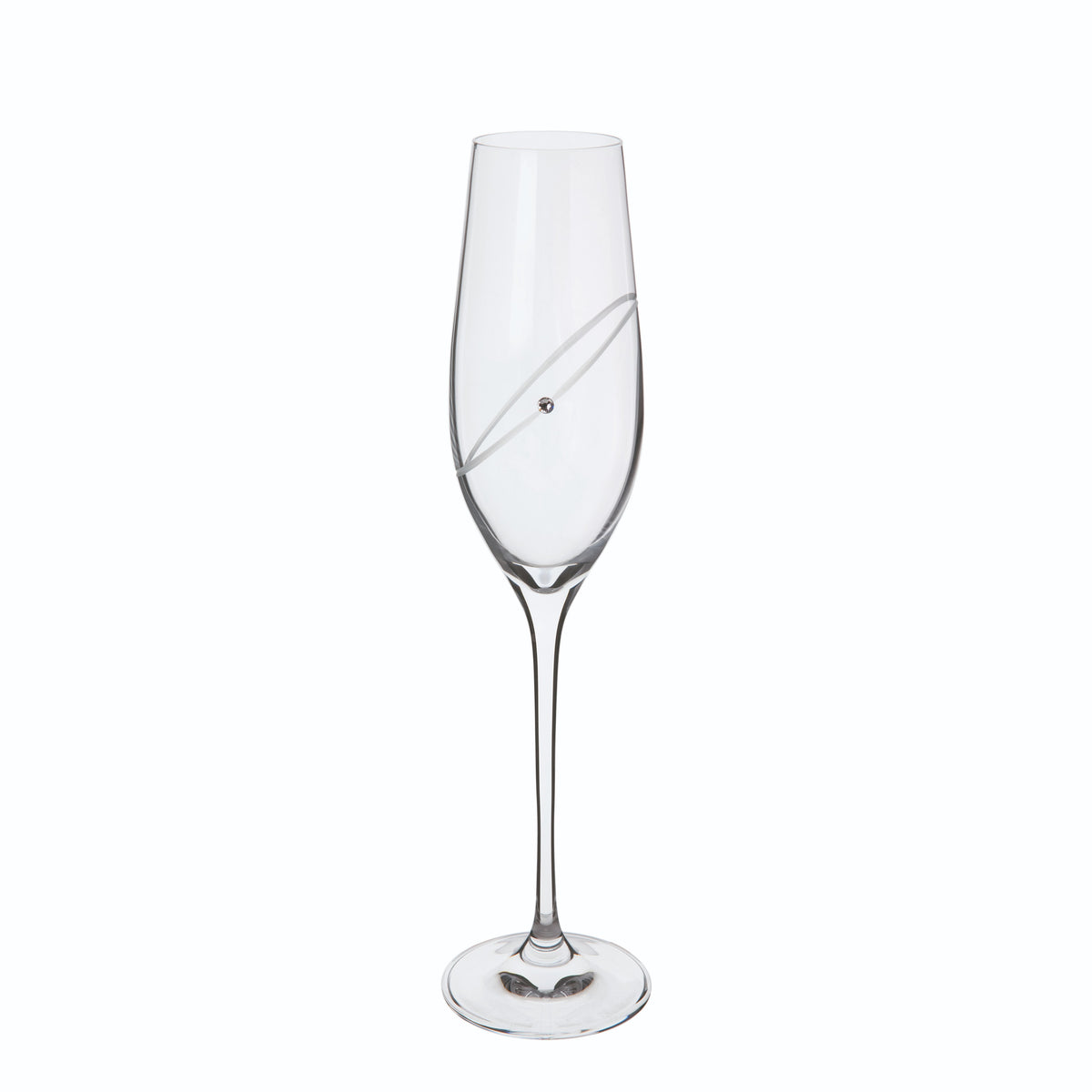 Clear Flute (pair) (Dartington Crystal)